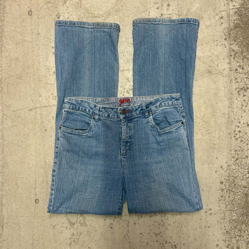Smith's Dungarees Women's Mid-Wash Flare Leg Jeans Size 12